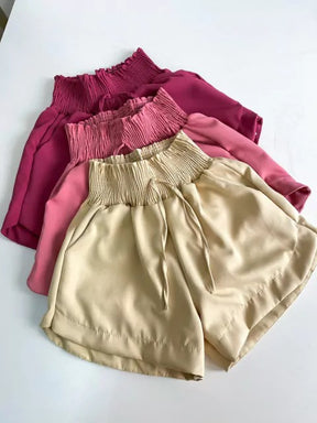 Short em Alfaiataria com Cós Elástico