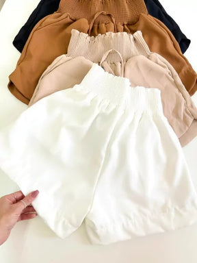 Short em Alfaiataria com Cós Elástico