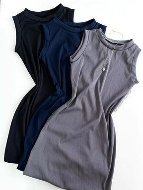 Vestido Curto em Ribana Regata