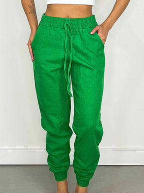 Calça Feminina Linho Jogger