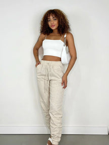 Calça Feminina Linho Jogger