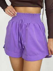 Short em Alfaiataria com Cós Elástico