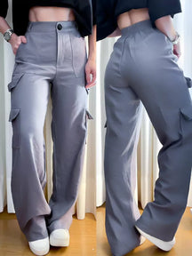 Calça Cargo em Alfaiataria Marrant com Elastano Verena