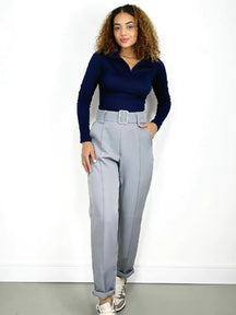 Calça Feminina Skinny em Alfaiataria